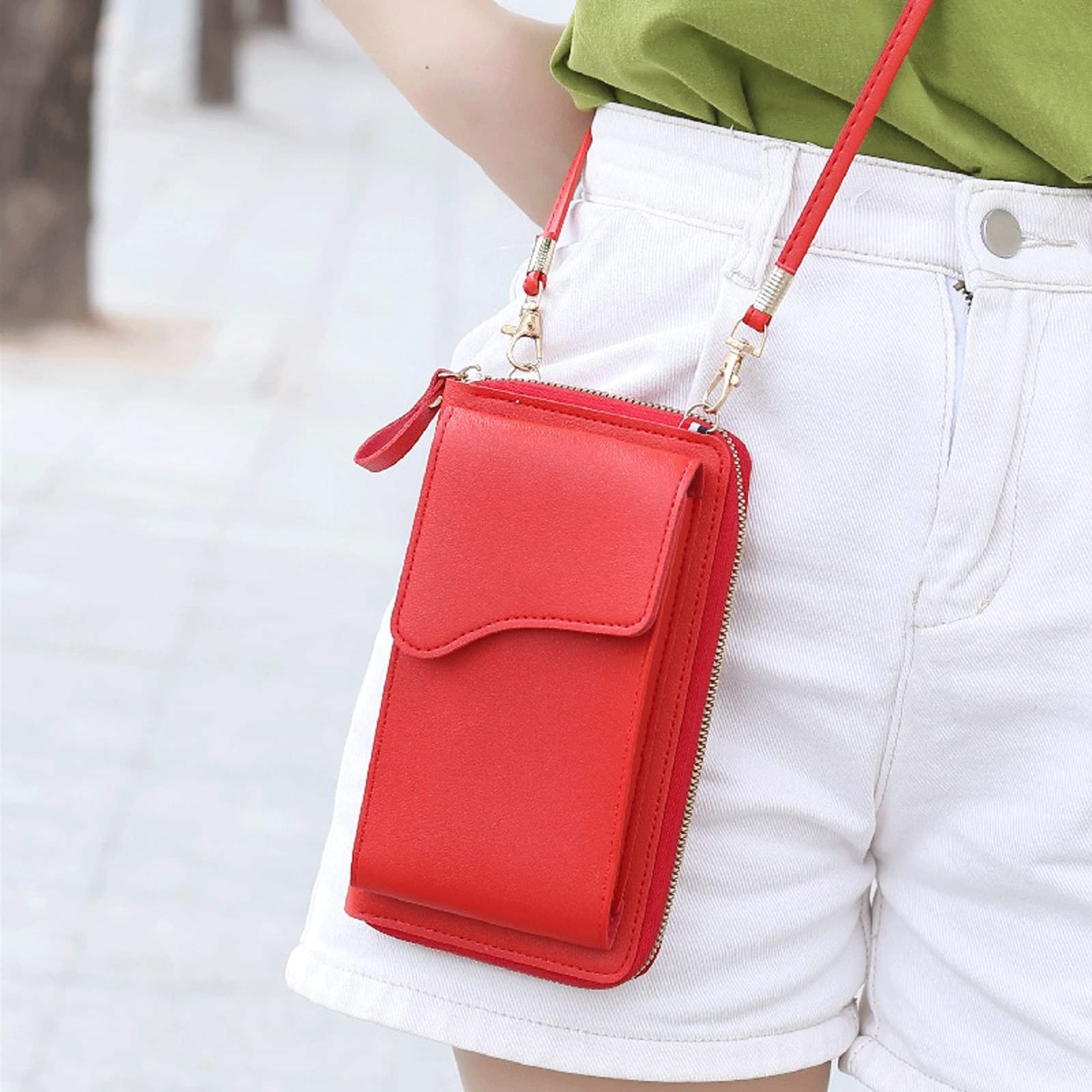 Wristlet Wallet Zipper - حقيبة كتف نسائية صغيرة، حقائب كروس