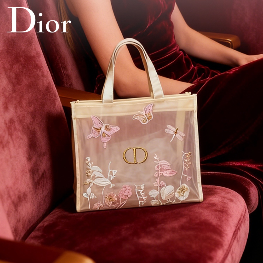 Luxury Bags Made - حقيبة كريستيان ديور الفاخرة شبه الشفافة