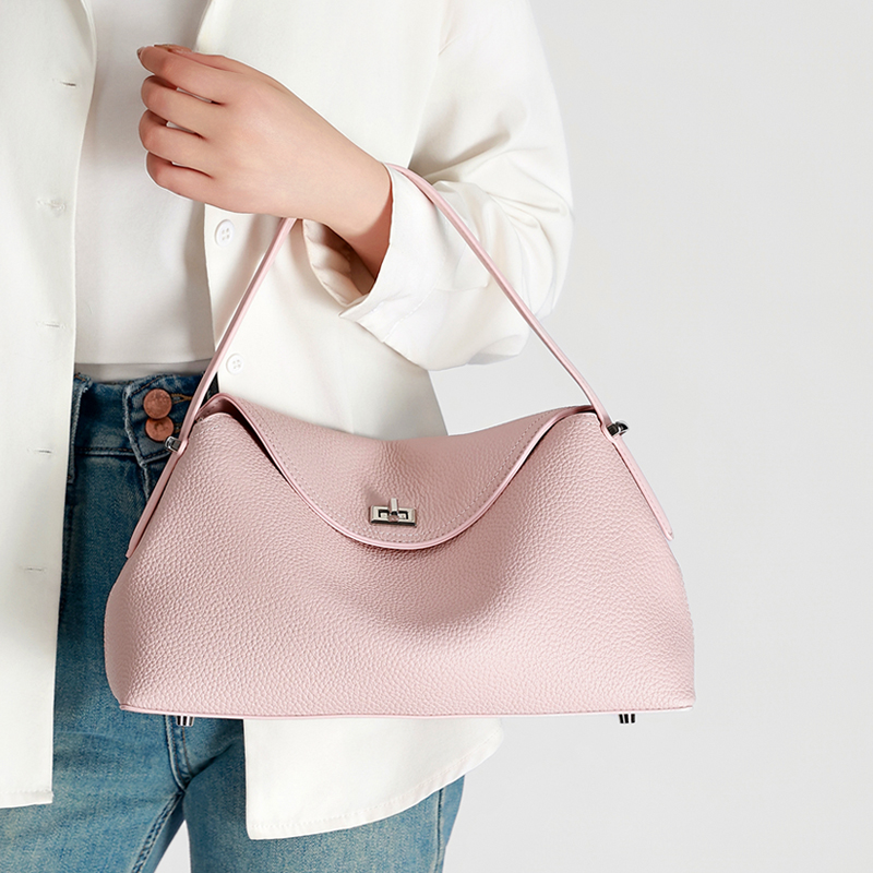 Luxury Bags Big - حقيبة يد نسائية من الجلد الطبيعي،