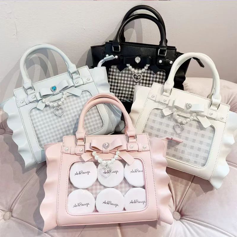 Wristlet Wallet Zipper - Harajuku مربع الوردي Ita حقيبة المرأة