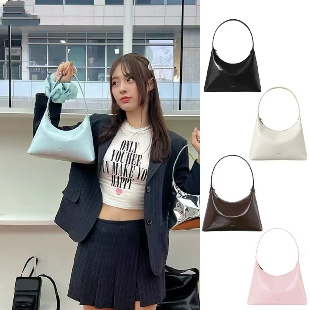 حقيبة كتف نسائية كورية أنيقة م - مراجعة Half Moon Bag Suede وسعره