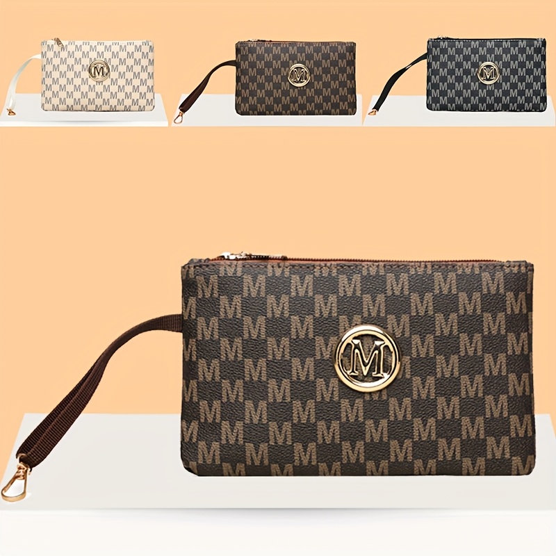 حقيبة يد نسائية بطباعة حروف عت - مراجعة Wristlet Wallet Zipper وسعره