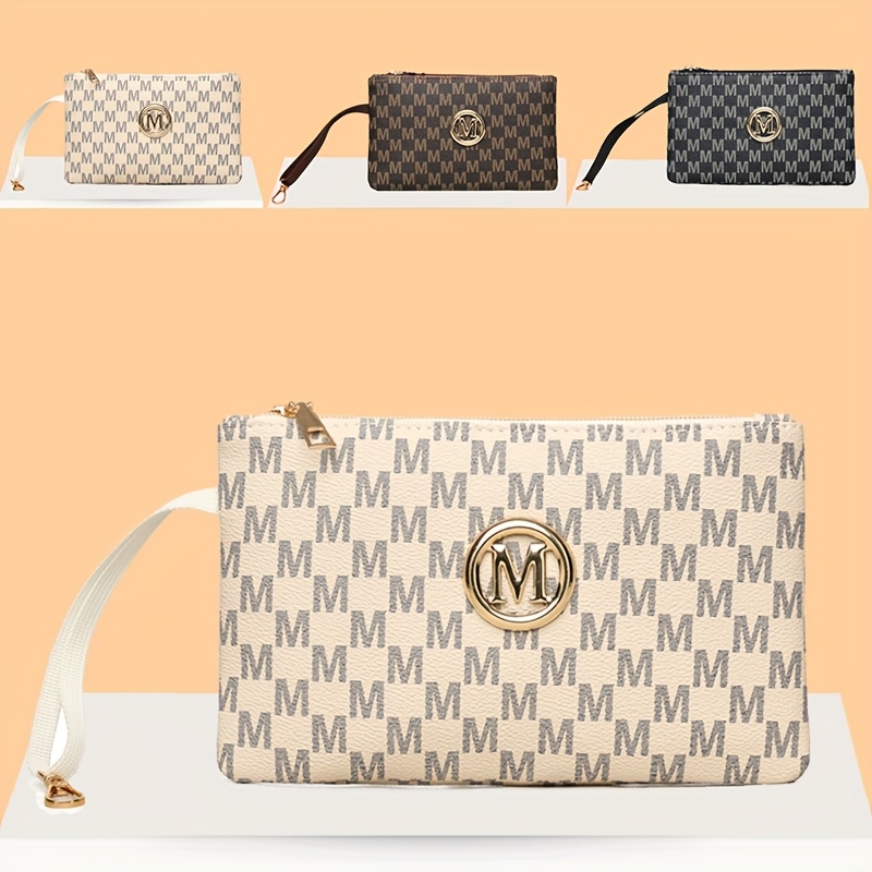 حقيبة يد نسائية بطباعة حروف عت - مراجعة Wristlet Wallet Zipper وسعره