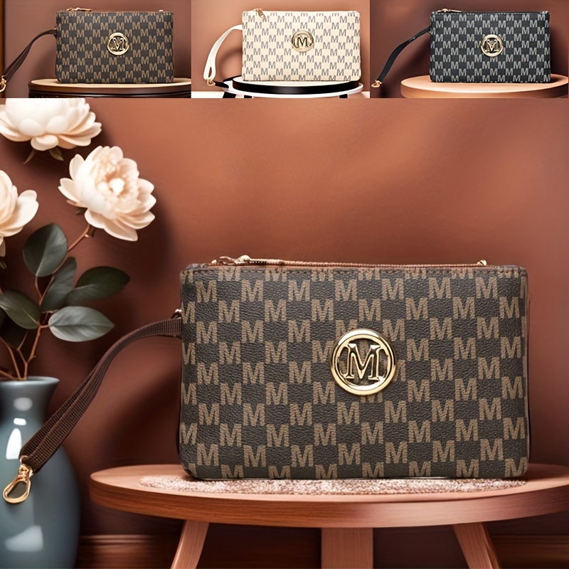 حقيبة يد نسائية بطباعة حروف عت - مراجعة Wristlet Wallet Zipper وسعره