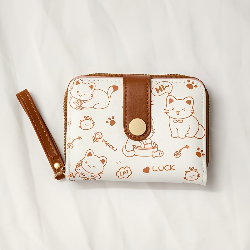 محفظة نسائية قصيرة ثلاثية الطي - مراجعة Wristlet Wallet Zipper وسعره
