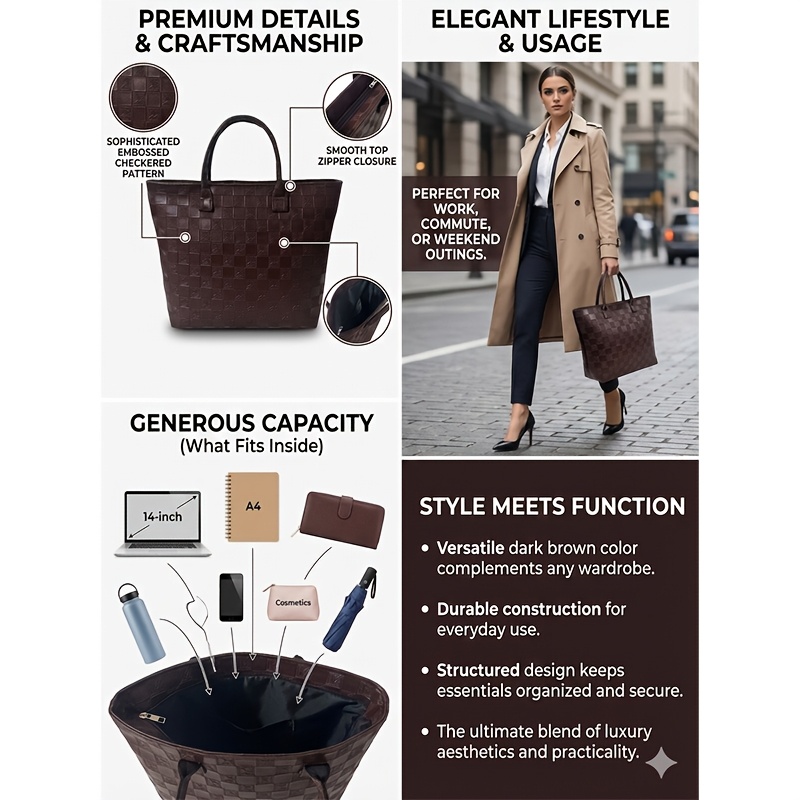 حقيبة يد نسائية فاخرة بنمط مبط - مراجعة Luxury Quilted Bags وسعره
