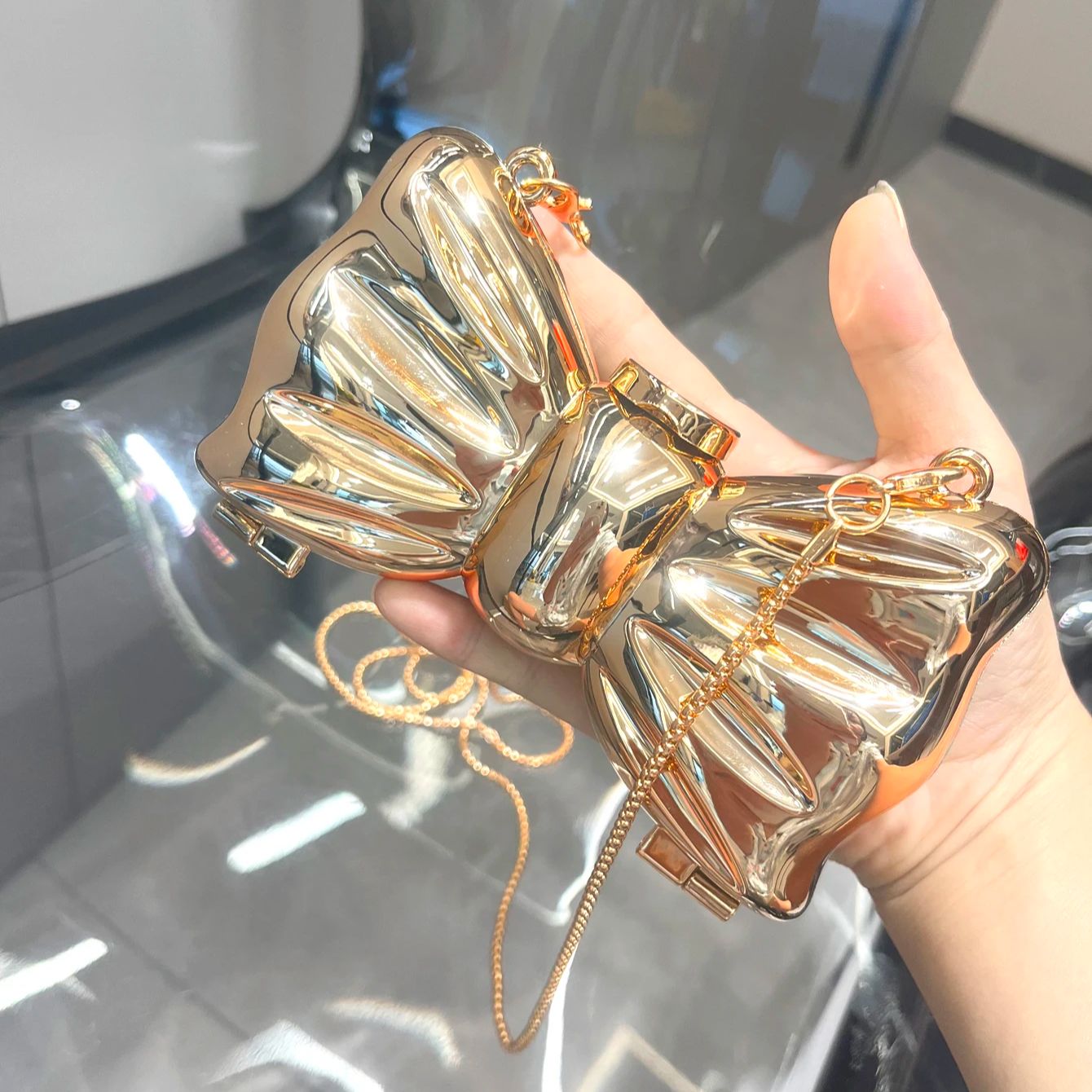 المحافظ الذهبية مساء حقيبة الم - مراجعة Discount Luxury Bags وسعره