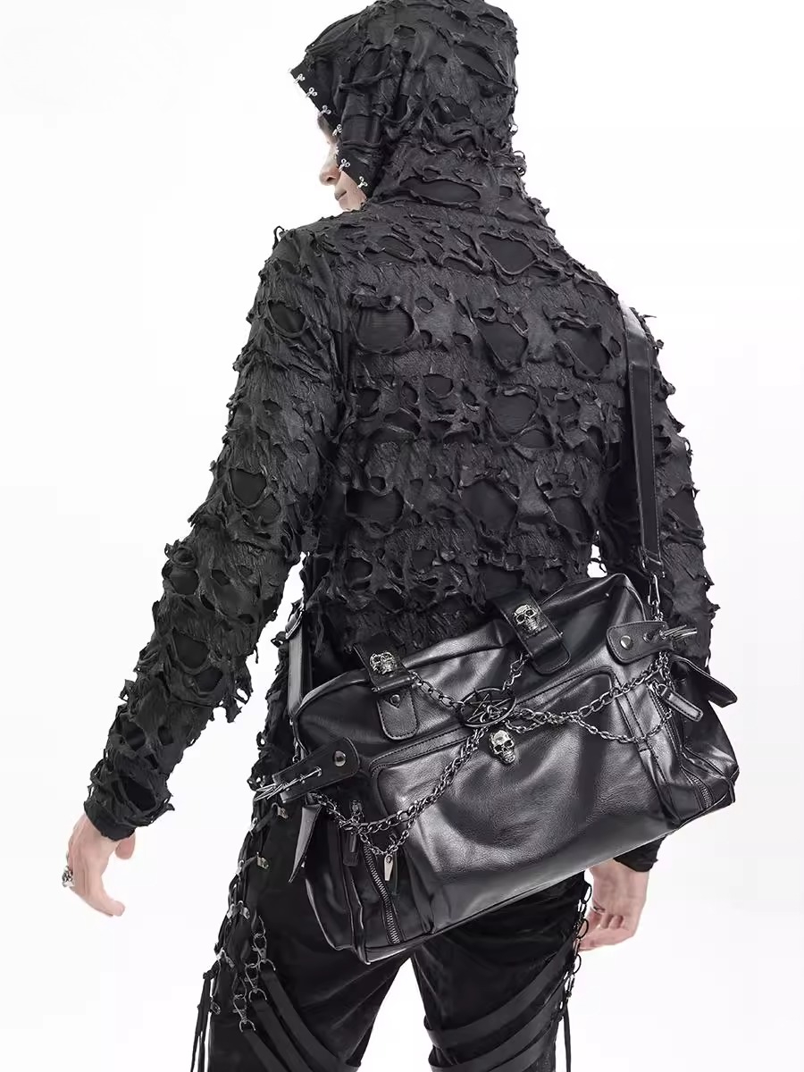 حقيبة يد بتصميم جمجمة بسحاب أس - مراجعة Luxury Bags Big وسعره