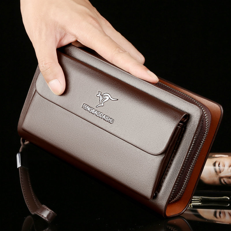 محافظ رجالية عصرية ماركة، محفظ - مراجعة Wristlet Wallet Zipper وسعره