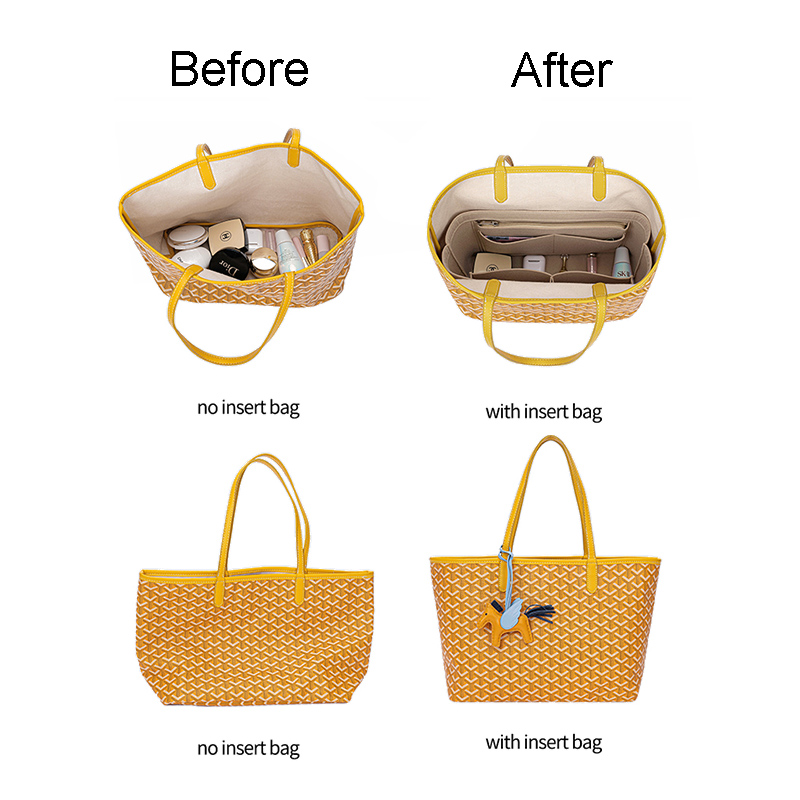 حقيبة إدراج من اللباد منظم مست - مراجعة Luxury Bags Goyard وسعره
