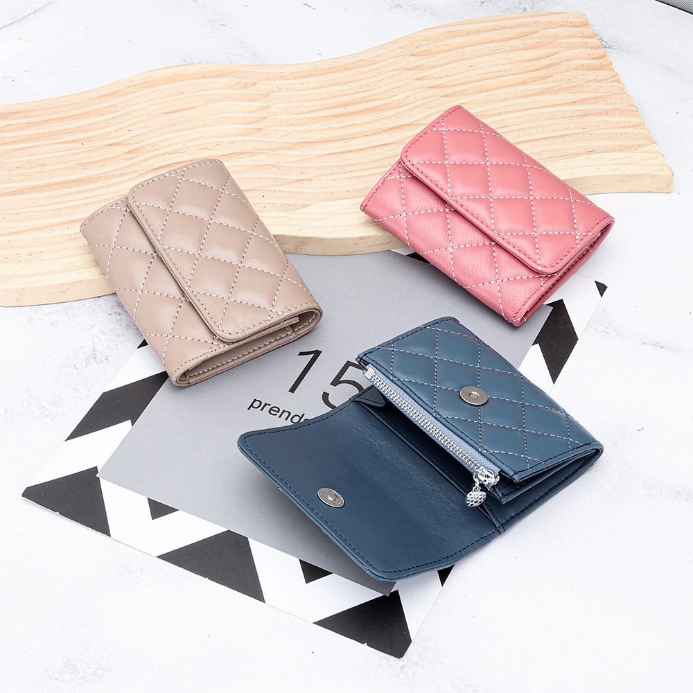جلد الغنم مبطن حامل بطاقة المر - مراجعة Luxury Quilted Bags وسعره