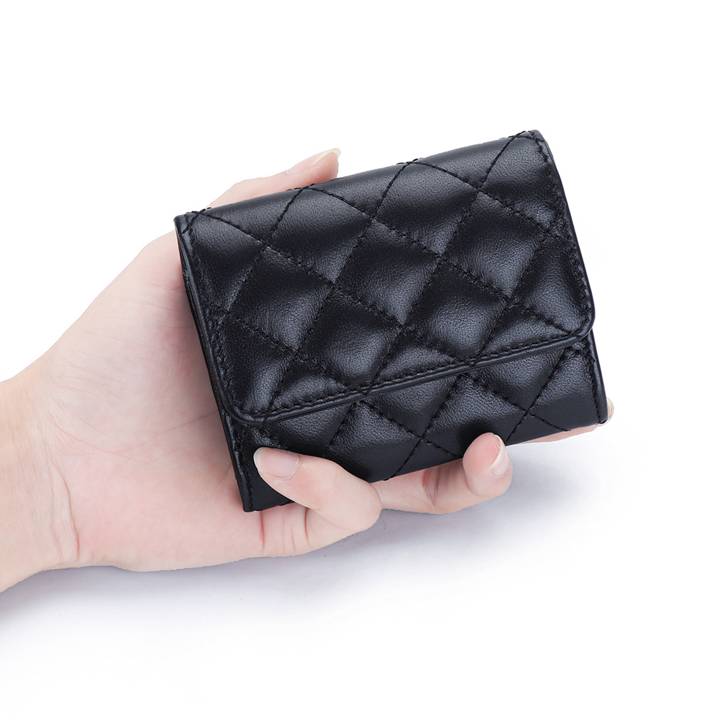 جلد الغنم مبطن حامل بطاقة المر - مراجعة Luxury Quilted Bags وسعره