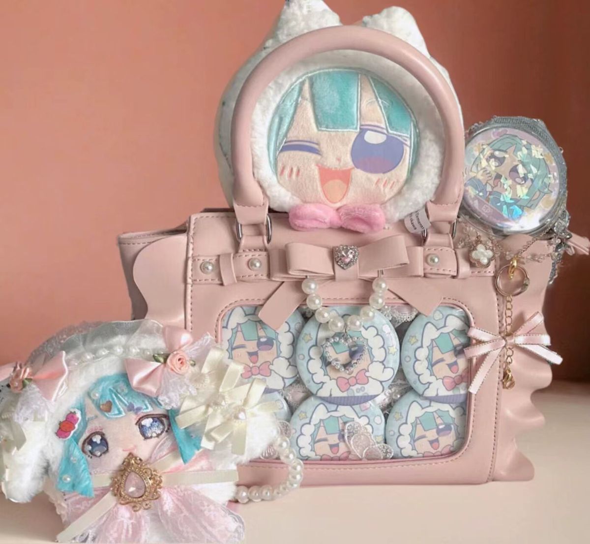 Harajuku مربع الوردي Ita حقيبة - مراجعة Wristlet Wallet Zipper وسعره